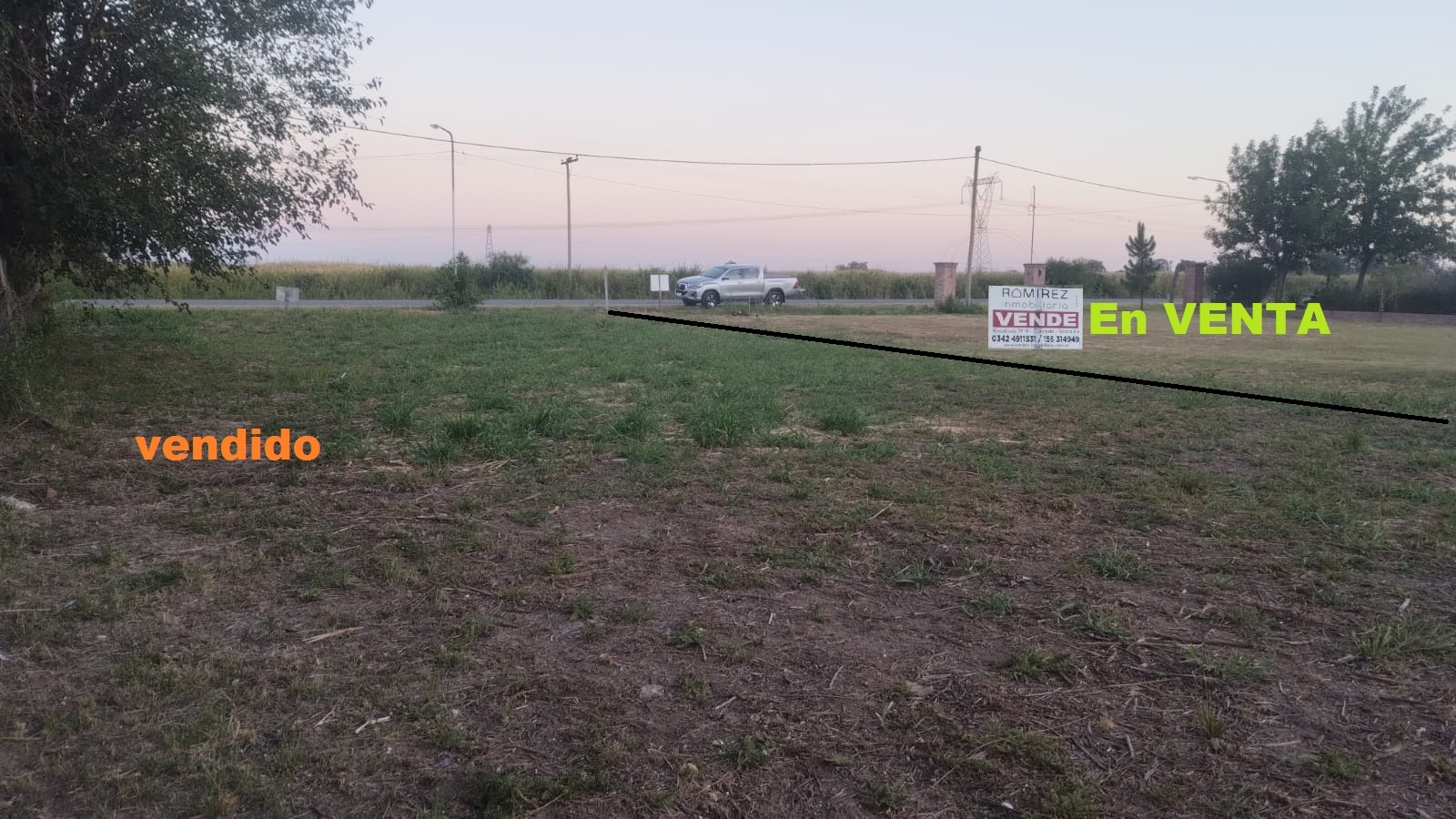 Ruta Provincial 36-S (Pavimentado) Con curva a San Carlos